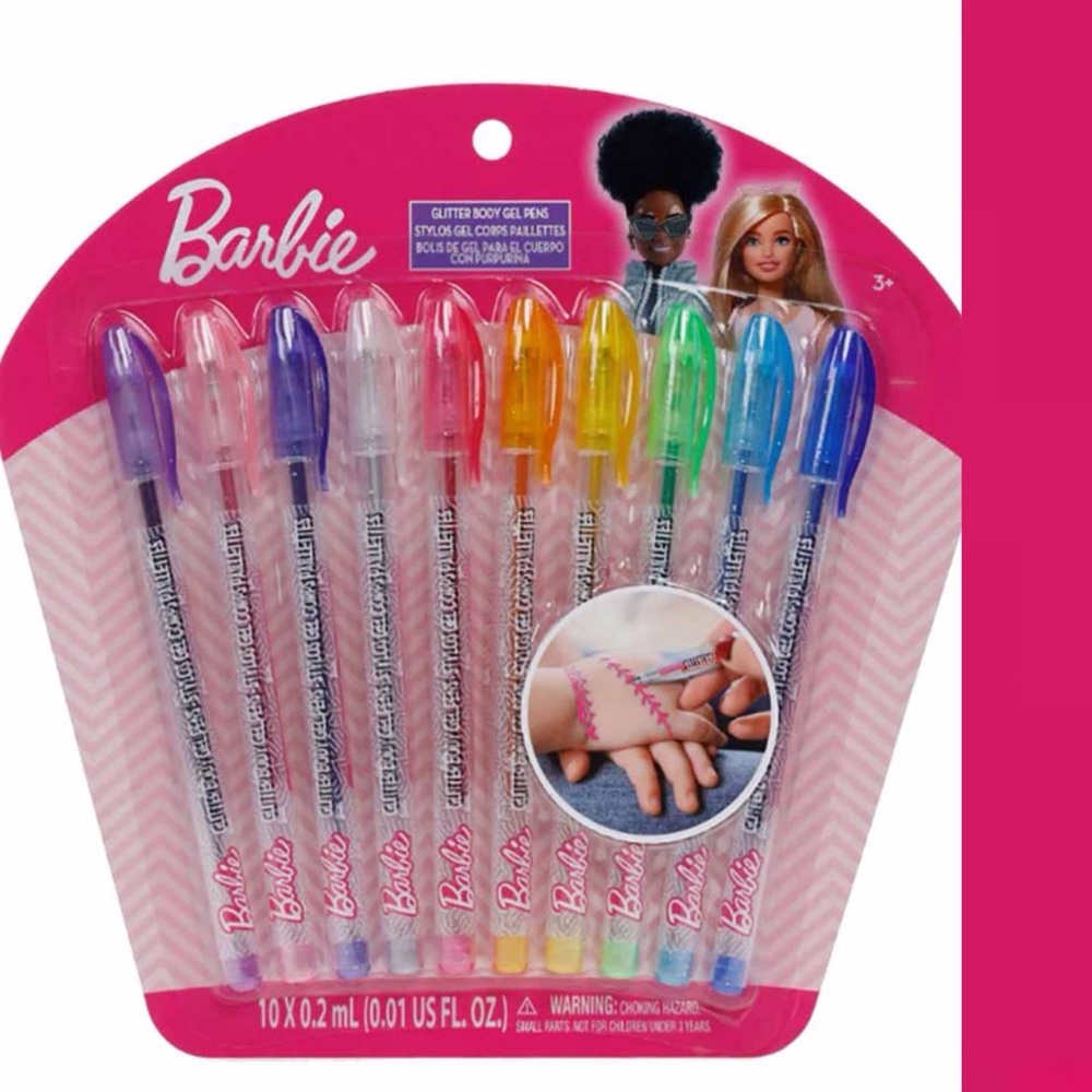 Barbie Body Glitter Pens New